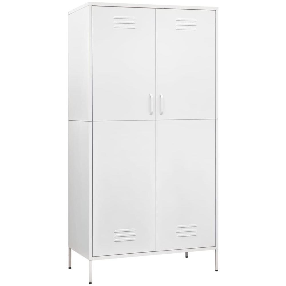 Armadio Bianco 90x50x180 Cm In Acciaio - Foto 2