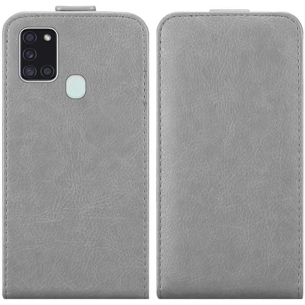 Custodia Compatibile Con Samsung Galaxy A21s In Grigio Titanio - Coperchio Protettivo In Design Flip Con Chiusura Magnetica - Foto 8