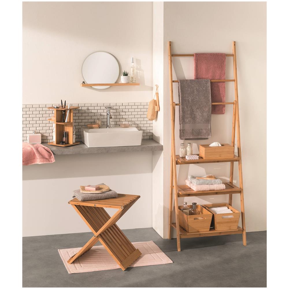 Bambou Sgabello In Bambù, Pieghevole - Foto 2