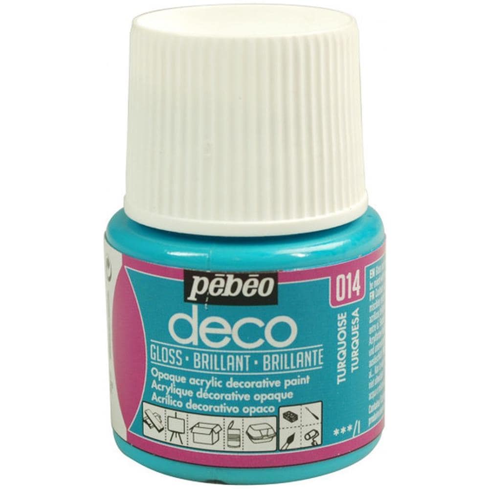 Pittura Acrilica Opaca Brillante - Turchese - 45 Ml - Foto 1