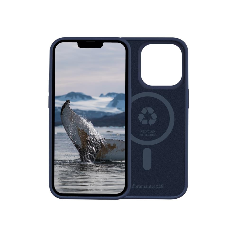 Monaco - Custodia per iPhone 14 Pro in Plastica Riciclata - Blu - Foto 1