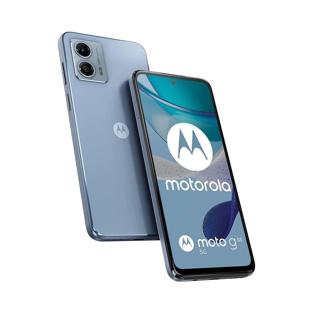 Moto G53 5G 128GB 4 GB RAM Dual Sim Display 6.5" HD+ Slot Micro SD Fotocamera 50 Mpx Android Tim Italia Argento - Foto 1