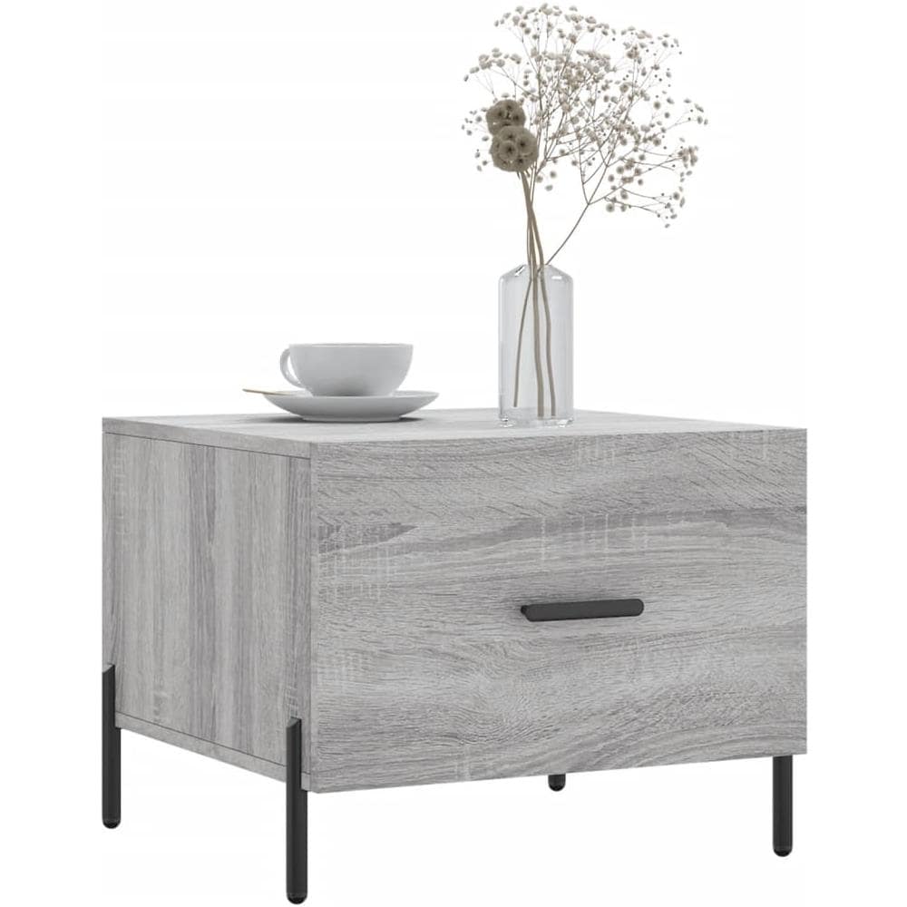 Tavolini Salotto 2pz Grigio Sonoma 50x50x40cm Legno Multistrato - Foto 3