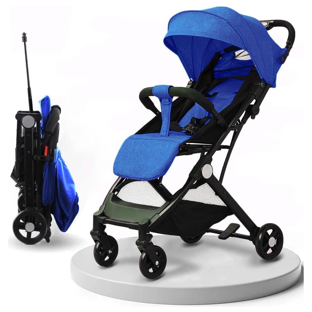 Passeggino Easy Ultra Leggero Blu Chiusura Facilitata Salvaspazio Portata 15 kg - Foto 4