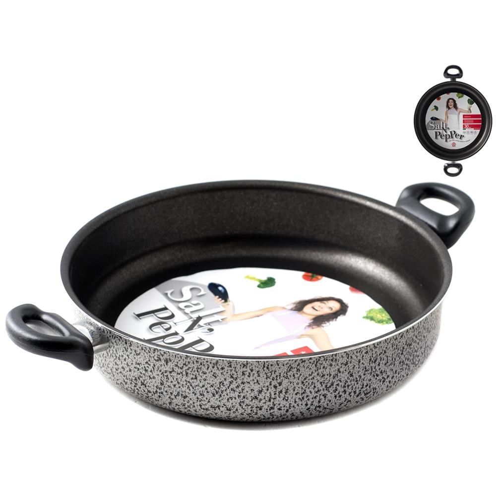 Tegame 2 Maniglie Antiaderente 28 cm - Linea Salt Pepper - Foto 1