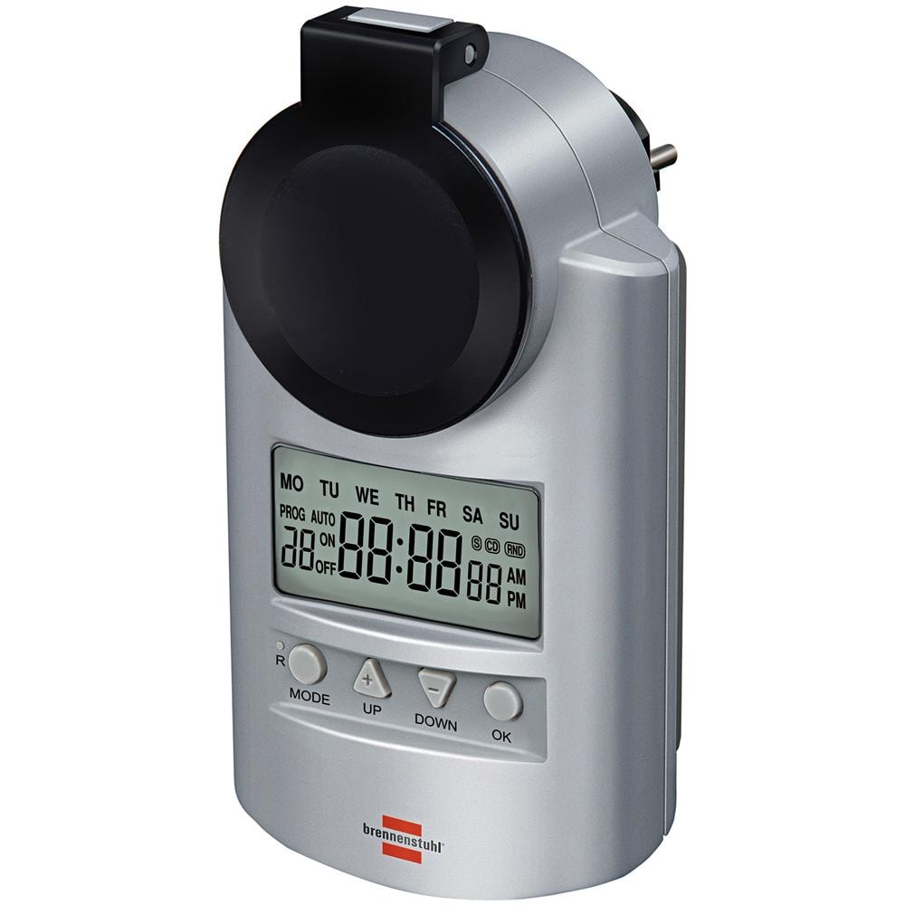 Timer settimanale digitale DT Primera Line presa italiana 10/16A IP44 resistente agli spruzzi di acqua - Foto 1
