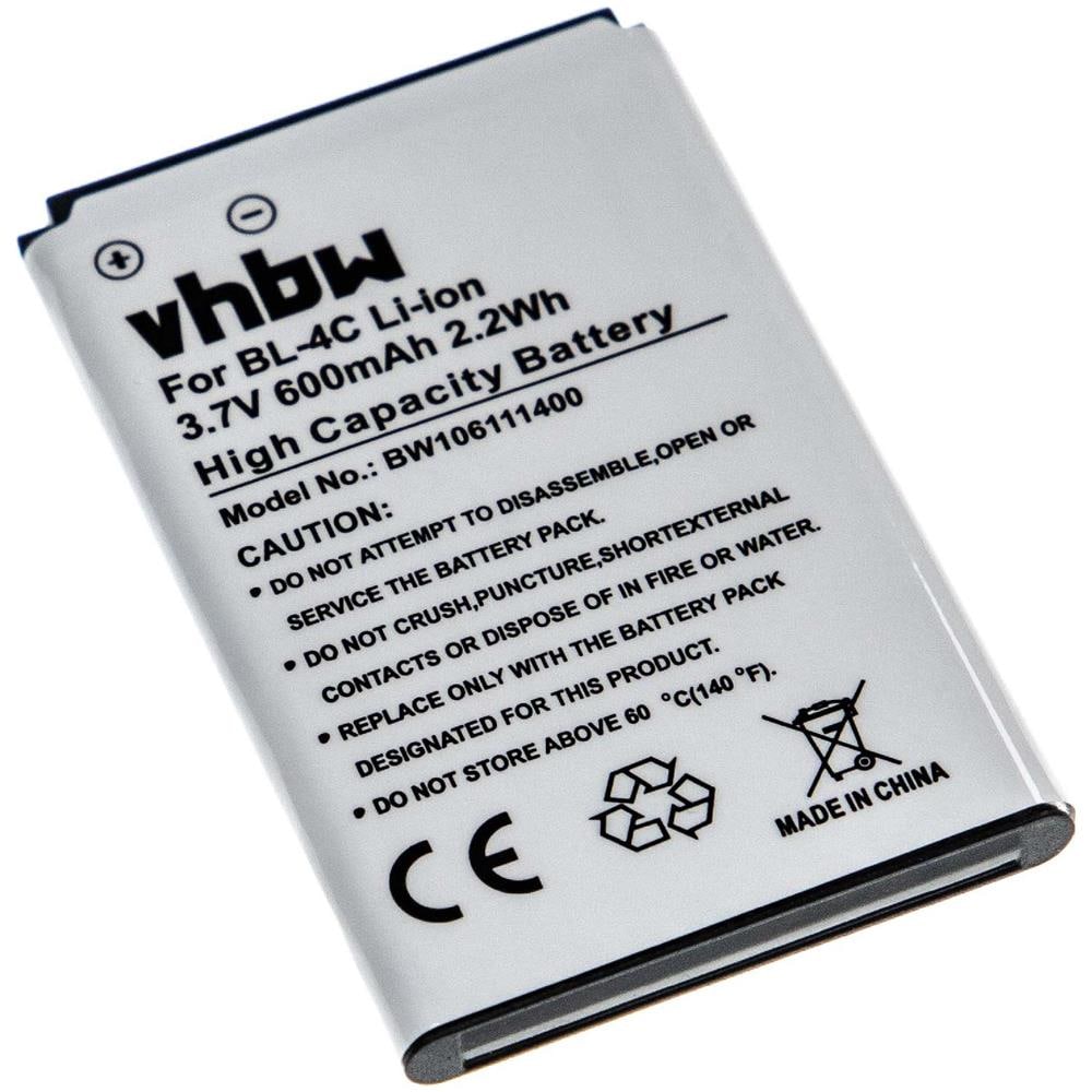 Li-ion Batteria 600mah (3.7v) Per Cellulari E Smartphone Blu Gol, Kick, Samba Elite, Samba Mini, Samba Q, Tv2go, Tv2go Lite Come Bba-07, Bk-bl-4c - Foto 2