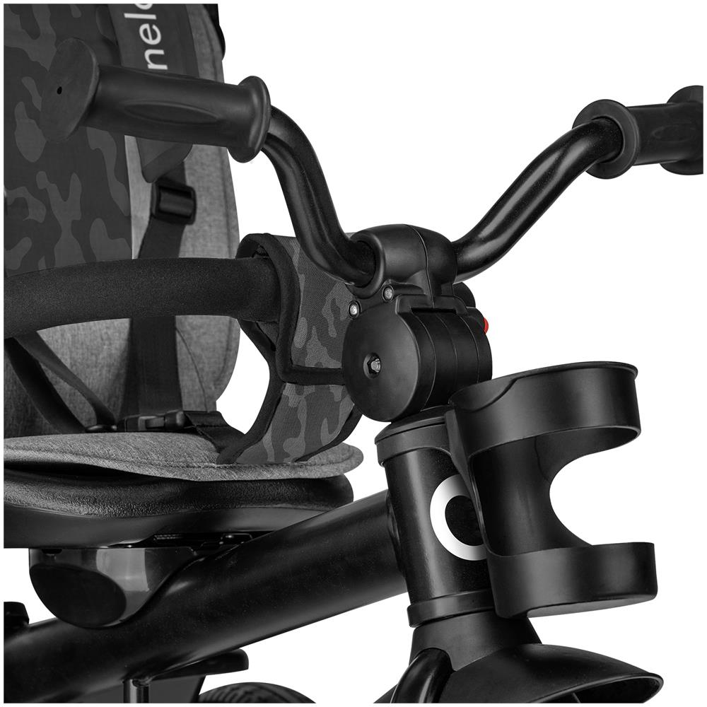 Haari 2 In 1 Triciclo Bambini E Passeggino Fronte Mamma E Fronte Strada Regorabile Compatto Con Borsa Spaziosa E Portabibite Cinture A 3 Punti Da 1 A 5 Anni Fino A 25 Kg, Grigio - Foto 2