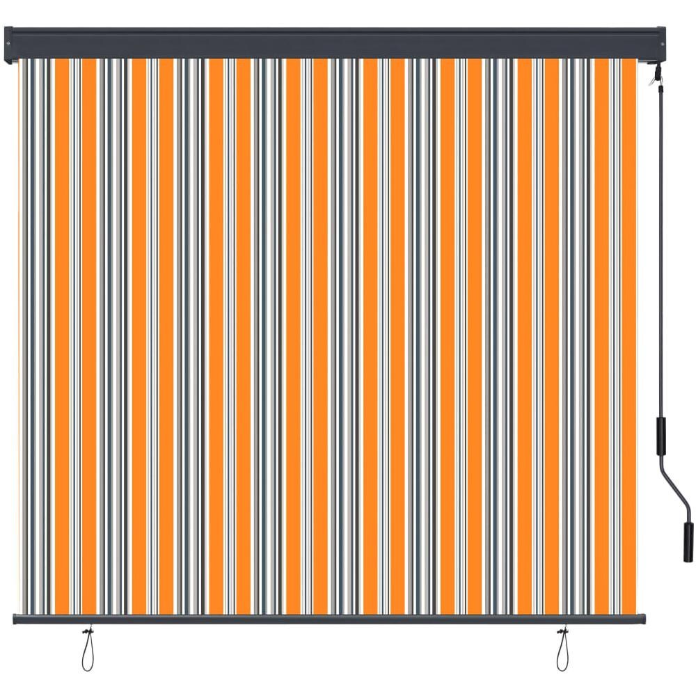 Tenda A Rullo Per Esterni 160x250 Cm Blu E Gialla - Foto 2