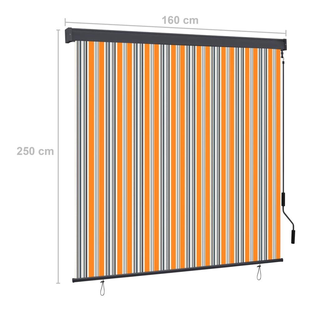 Tenda A Rullo Per Esterni 160x250 Cm Blu E Gialla - Foto 8