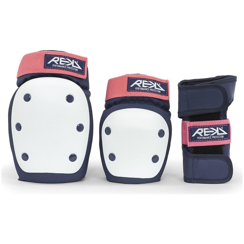 Heavy Duty Skateboard Pad Set Blue /pink - Large - Foto 1