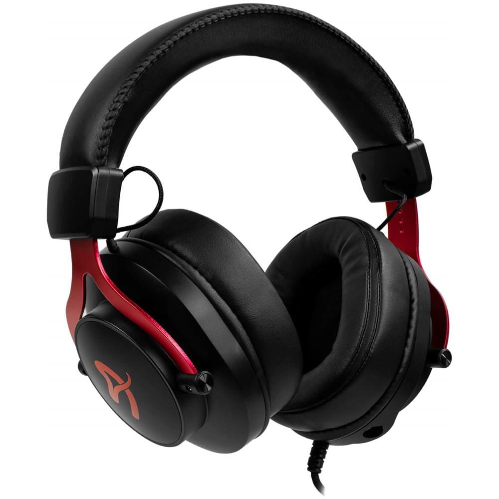 Aria Cuffia Padiglione Auricolare Nero, Rosso Connettore 3.5 Mm - Foto 3