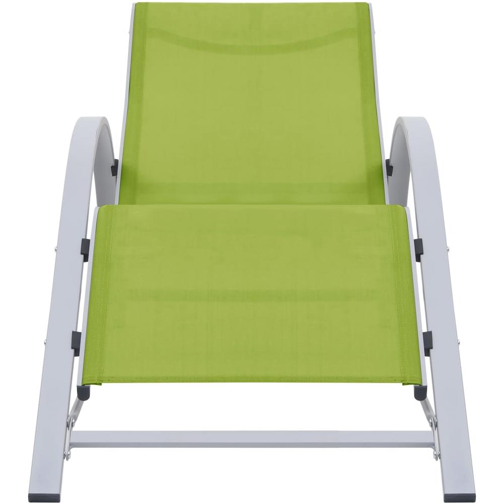 Lettino Prendisole in Textilene e Alluminio Verde - Foto 2