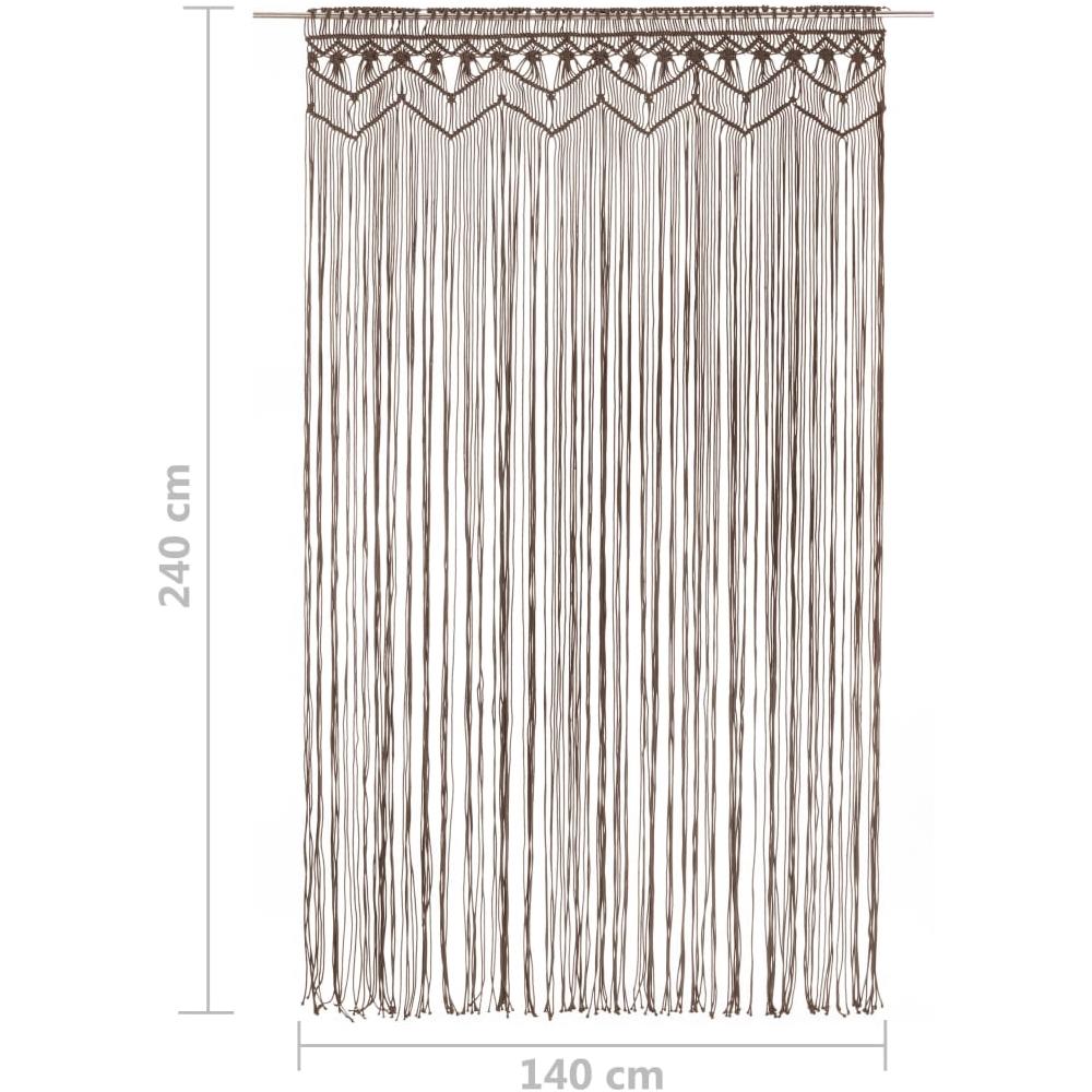 Tenda Macramè Grigio Talpa 140x240 Cm In Cotone - Foto 5