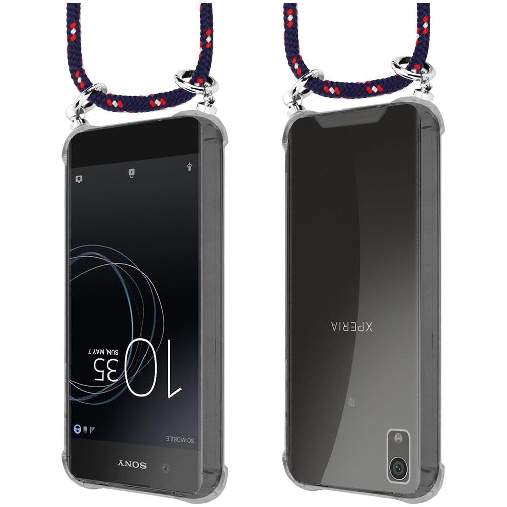 Catena Di Telefoni Cellulari Compatibile Con In Blu Rosso Bianco À Pois - Coperchio Protettivo In Silicone Con Anelli D'argento, Cinturino In Corda E Custodia Staccabile - Foto 8