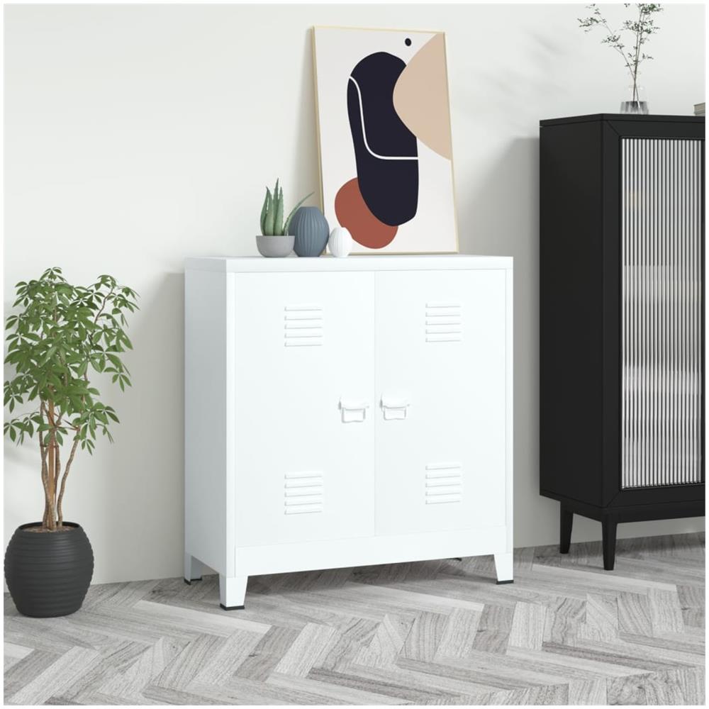 Armadio Classificatore Bianco 90x40x100 Cm Acciaio - Foto 1