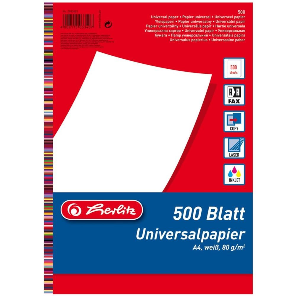 5033402 Carta Inkjet A4 (210x297 Mm) 500 Fogli Bianco - Foto 1