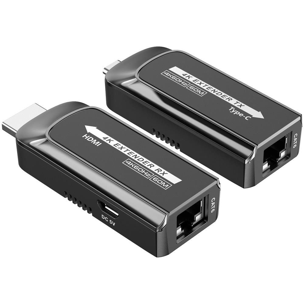 Extender Da Usb-c A Hdmi 4k@ 120hz Su Cavo Cat. 6/6a / 7 Fino A 60 Metri - Foto 2