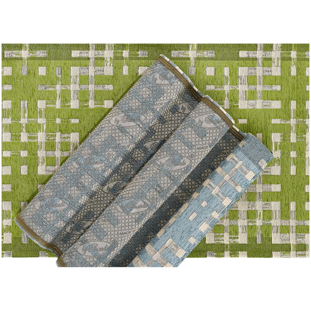 Tappeto Arredo Salotto Antiscivolo Scendiletto Camera Dis. Dama By Suardi 85x150 Azzurro - Foto 5