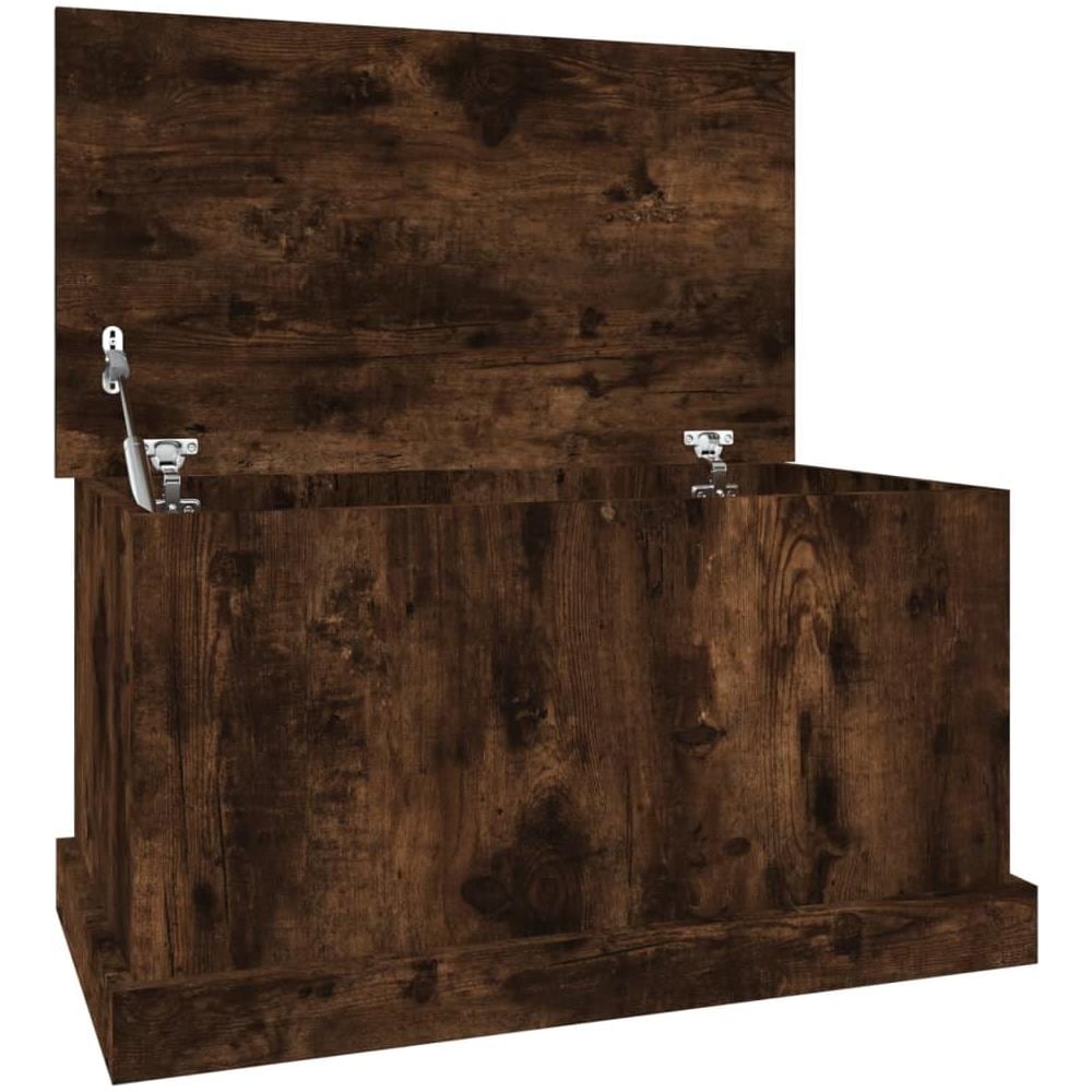 Contenitore Rovere Fumo 70x40x38 Cm Legno Multistrato - Foto 2