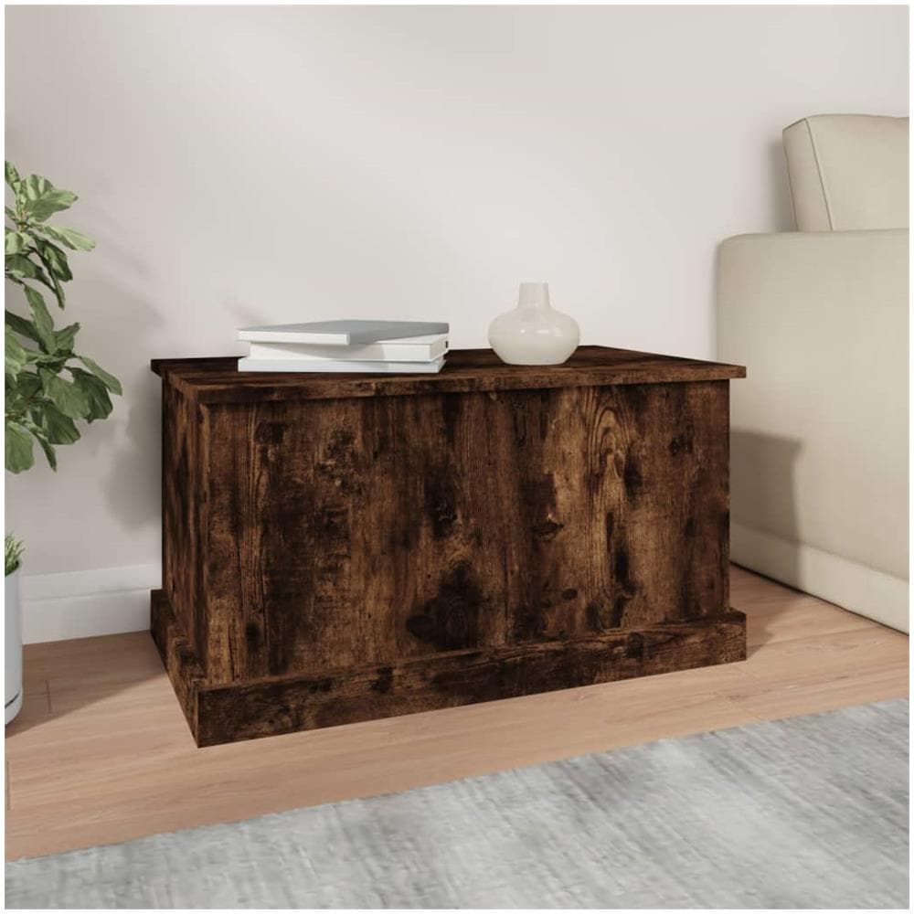 Contenitore Rovere Fumo 70x40x38 Cm Legno Multistrato - Foto 3