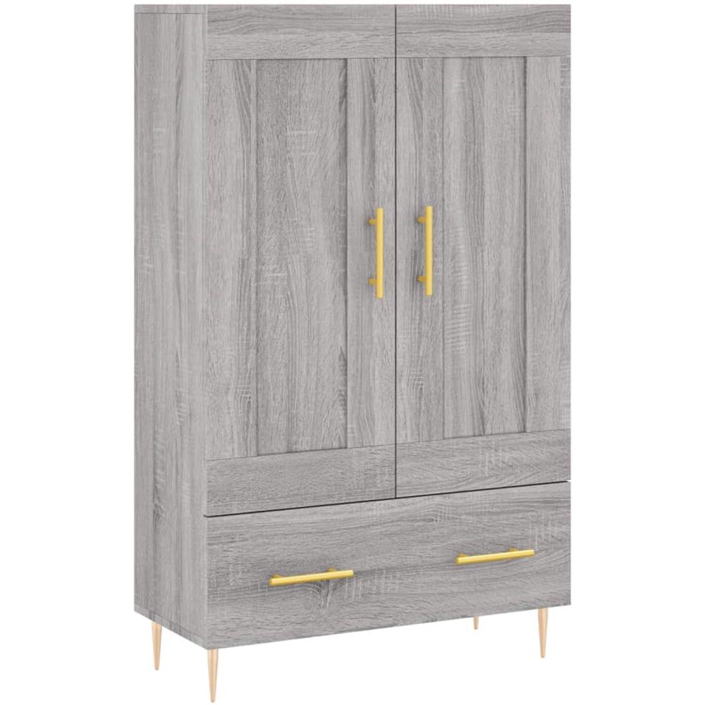 Credenza Grigio Sonoma 69,5x31x115 Cm In Legno Multistrato - Foto 2