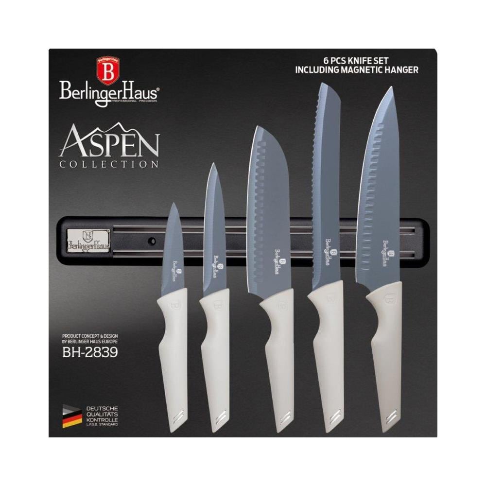 BH-2839 Set di 5 coltelli da cucina con striscia magnetica - Foto 3