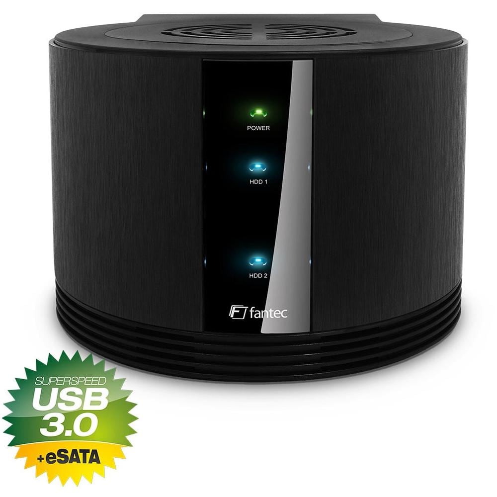 Box Esterno Hard Disk 2 Slot 3.5" Interfaccia USB 3.0 - Foto 1