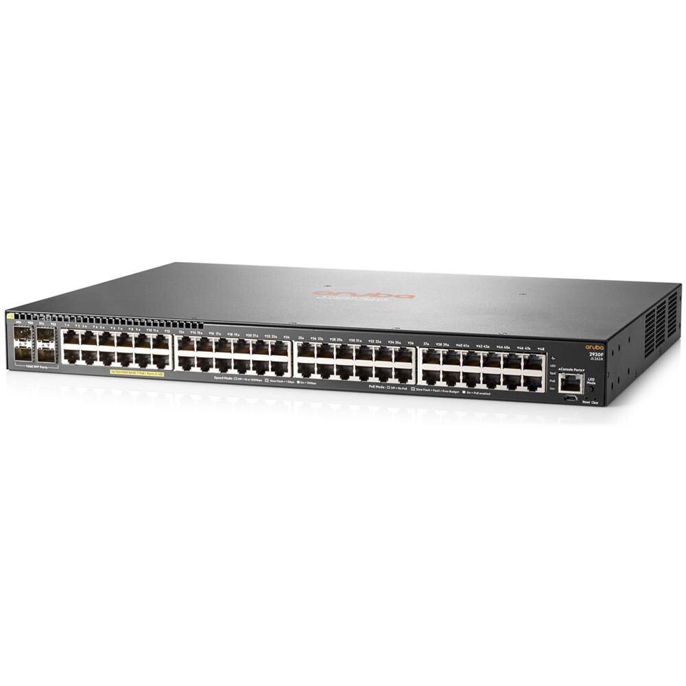Switch Aruba 2930F 48 Porte Ethernet PoE 10 / 100 / 100 Mbps RJ45 con 4 Porte SFP Managed   - Foto 1