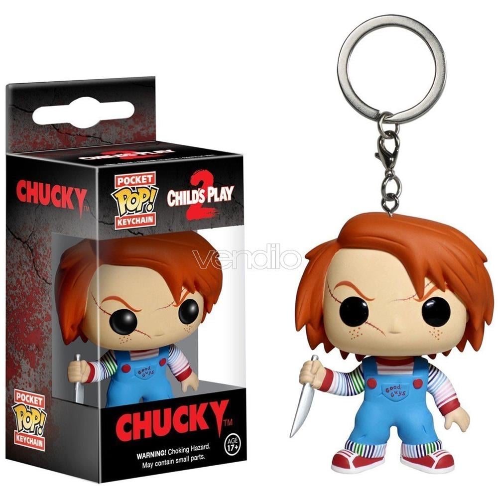 Portachiavi Chucky Pop Movies Vinile Figura Chucky 4 Cm - Foto 3