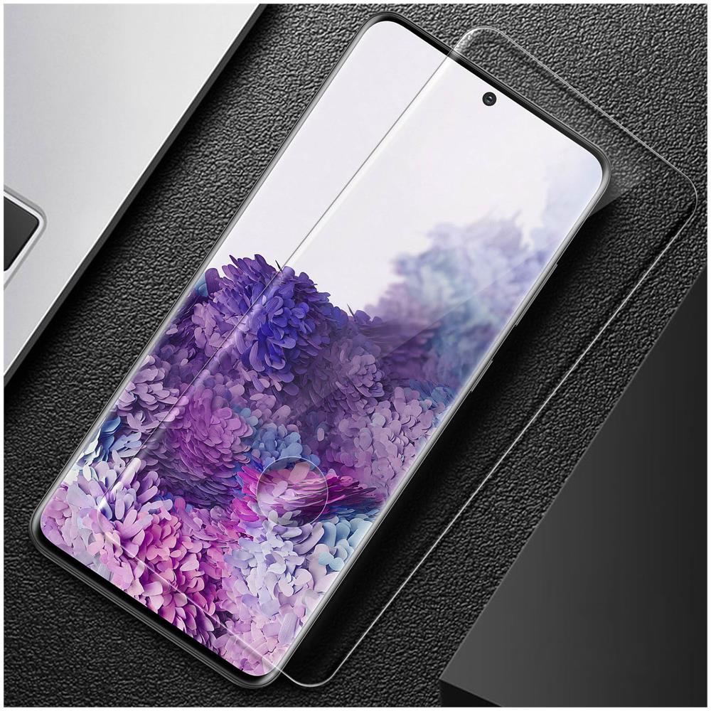 Pellicola Galaxy S20 Ultra Vetro Temperato 9h Antishock Bordi Curvi Trasparente - Foto 2