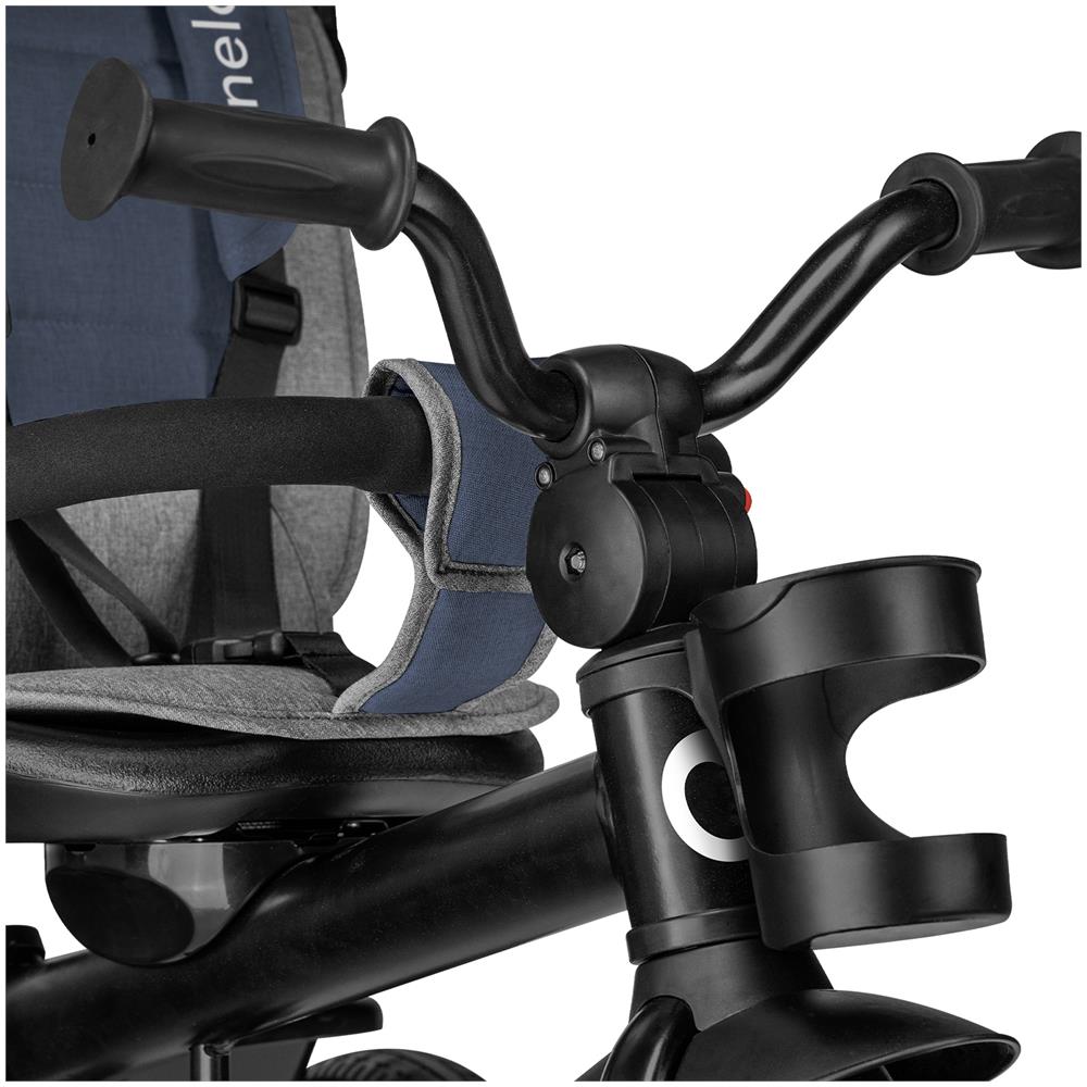 Haari 2 In 1 Triciclo Bambini E Passeggino Fronte Mamma E Fronte Strada Regorabile Compatto Con Borsa Spaziosa E Portabibite Cinture A 3 Punti Da 1 A 5 Anni Fino A 25 Kg, Blu - Foto 7