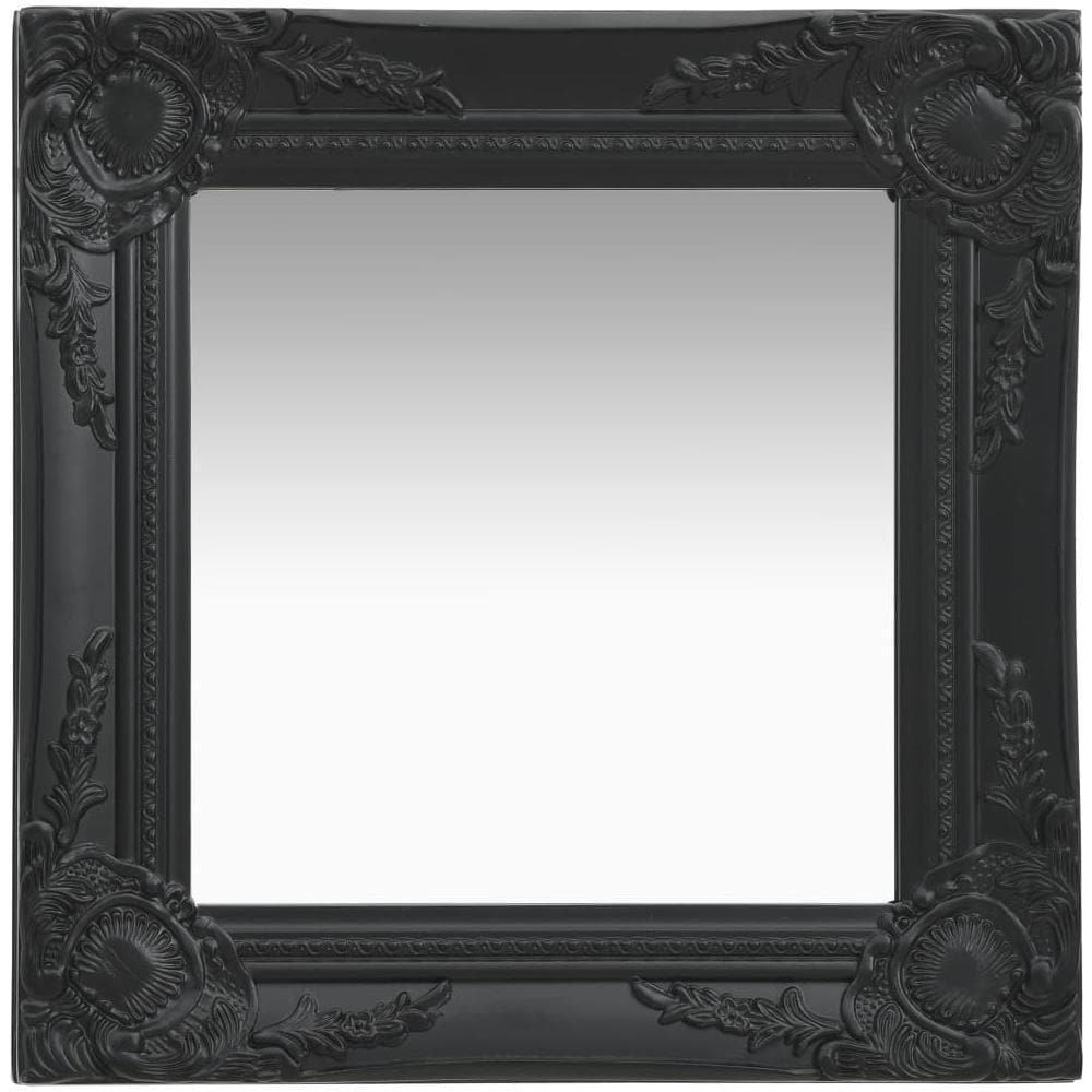 Specchio Da Parete Stile Barocco 40x40 Cm Nero - Foto 1