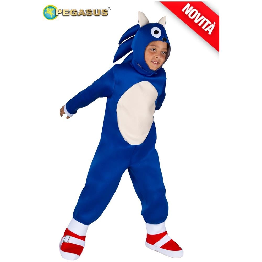Costume Super Riccio Pegasus Vestito Carnevale Bambino Taglia Xl 10/11 Anni - Foto 1