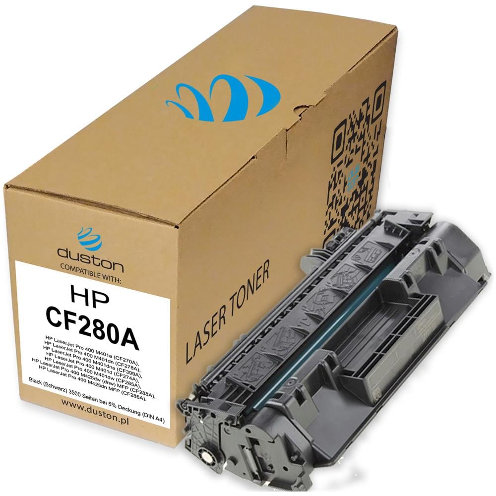 TONER - Cf280a, 80a Negro Compatible Con Hp Laserjet Pro 400 M401 M425 - Foto 2