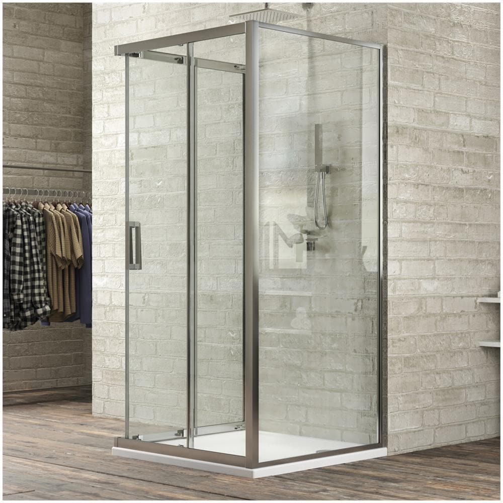 Lato Fisso Box Doccia Adatto Box Corner Cristallo Temprato *** Misure : 77-79xh195 Cm Trasparente - Foto 1