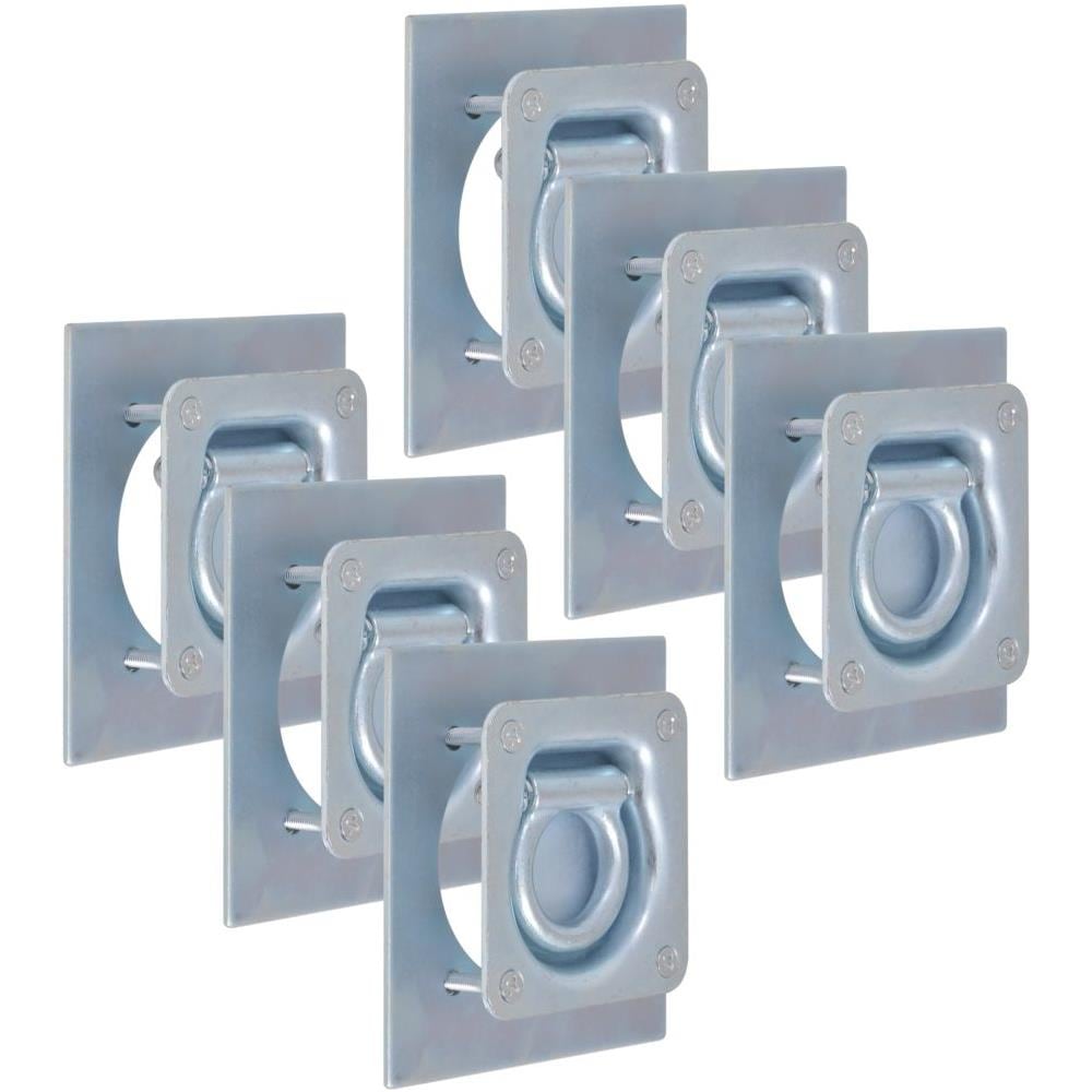 Anelli di Ancoraggio per Rimorchi 6 pz Acciaio Zincato 2000 kg - Foto 1