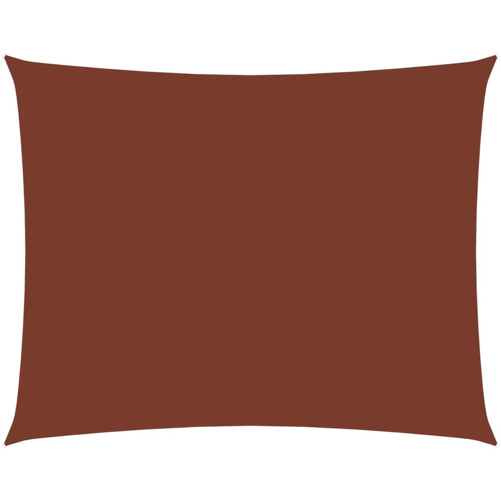 Parasole a Vela Tessuto Oxford Rettangolare 2x3,5m Terracotta - Foto 1