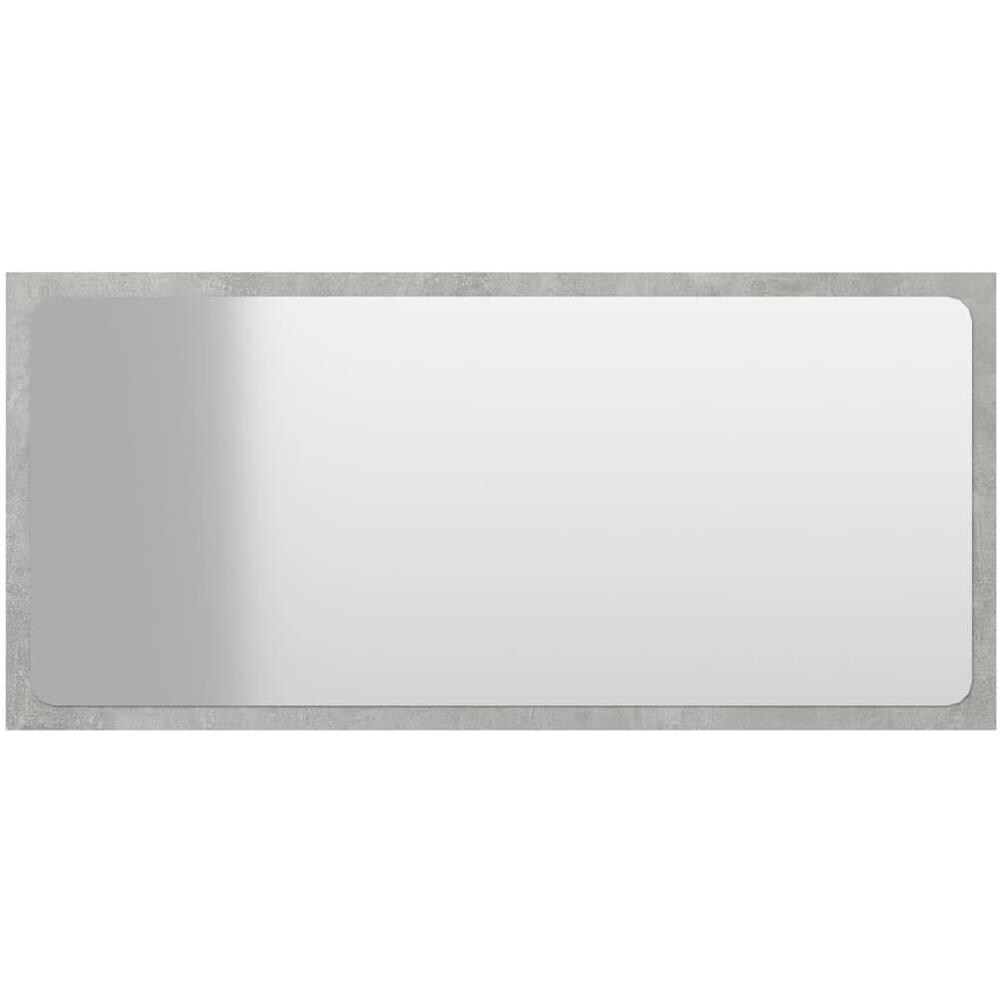 Specchio da Bagno Grigio Cemento 80x1,5x37 cm Legno Multistrato - Foto 2