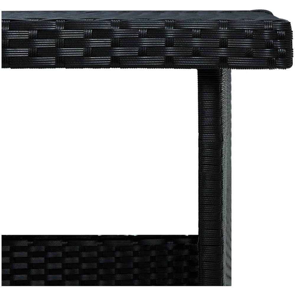 Set Divani da Giardino 6 pz con Cuscini in Polyrattan Nero - Foto 8