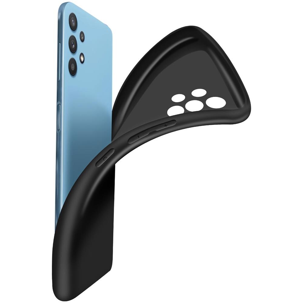 Cover Samsung Galaxy A32 Resistente Silicone Gel Flessibile Sottile Leggera Nera - Foto 6