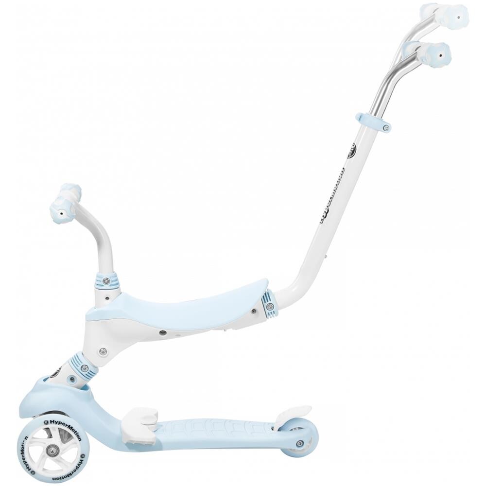 Monopattino Per Bambini, Evolutivo, Modulabile, Da 1 A 5 Anni, 5 In 1, Con Spinta, Poggiapiedi, Sella E Volante Regolabile, Colore: Blu - Foto 1