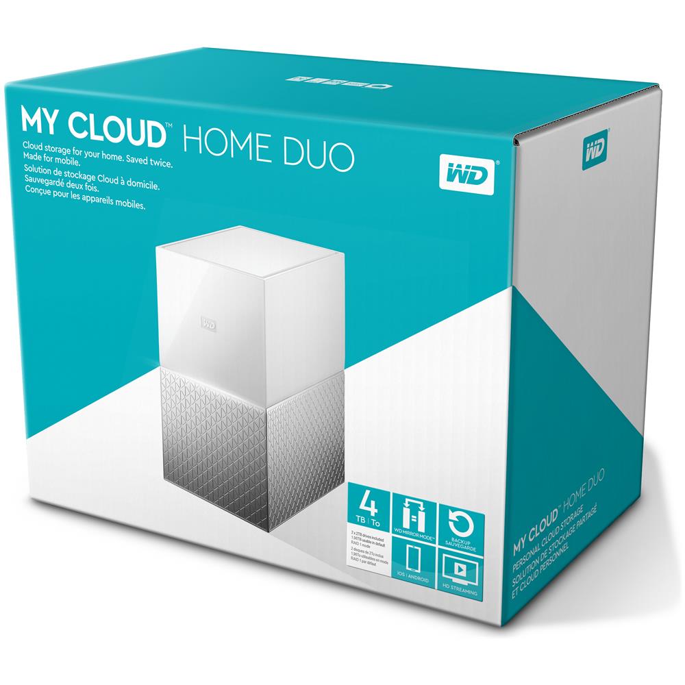 NAS My Cloud Home Duo 4 TB (2 Dischi da 2 TB Installati) 2 x USB 3.0 / 1 x Gigabit Ethernet RAID1  - Foto 6