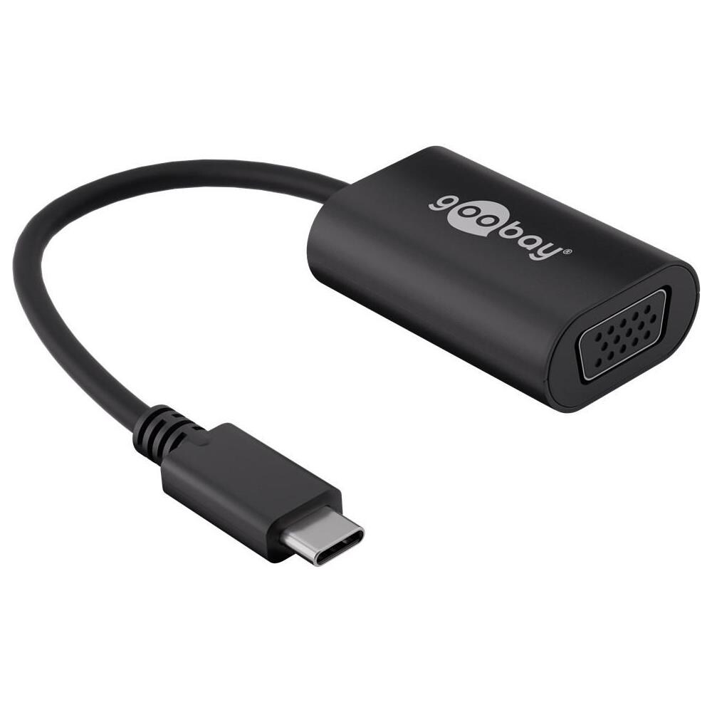 38531 USB-C Adapter, 0,2m Schwarz USB-C male VGA female (15-pin) Nero - Foto 2