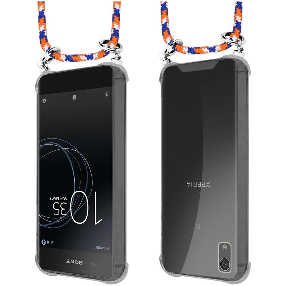 Catena Di Telefoni Cellulari Compatibile Con In Arancio Blu Bianco - Coperchio Protettivo In Silicone Con Anelli D'argento, Cinturino In Corda E Custodia Staccabile - Foto 8