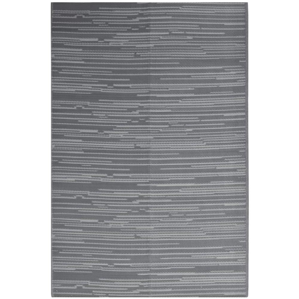 Tappeto Da Esterno Antracite 140x200 Cm In Pp - Foto 1