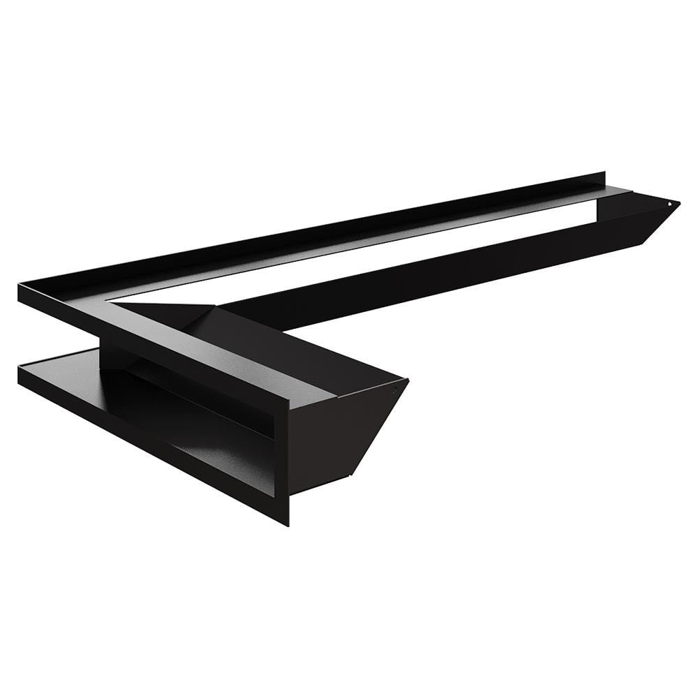 Griglia Di Ventilazione Luft Angolo Sinistra 80x40x9 Nero - Foto 2
