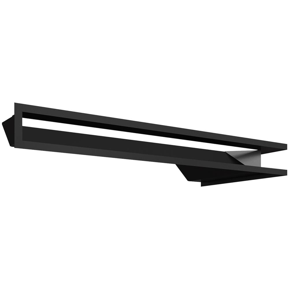 Griglia Di Ventilazione Luft Angolo Sinistra 80x40x9 Nero - Foto 1