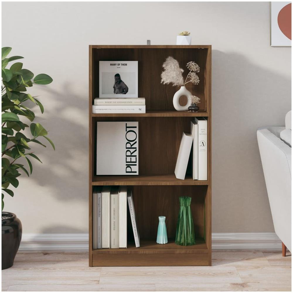 Libreria Rovere Marrone 60x24x109 Cm In Legno Ingegnerizzato - Foto 3