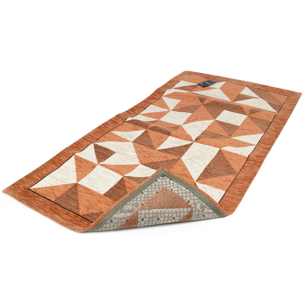 Tappeto Passatoia Cucina Salotto Antimacchia Retro Antiscivolo Origami Vari Colori 55x240 Arancio - Foto 1